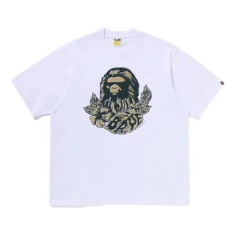 A Bathing Ape Palm Resort Camo Ape Head T-Shirt White 0ZXTEM347101QWHX