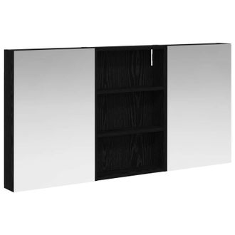 vidaXL Juego De Muebles De Ba&ntilde;o Con Estante 3 Pcs 120 X 10,5 X 60,5 Cm Vidaxl