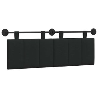 vidaXL Cabecero Colgante Negro Tela Vidaxl