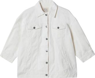 Douuod Denim Jacket - Dames - Spijkerjassen - Wit - XS - Denim - Jassen