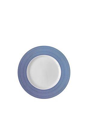 Caskata Newport Stripe Rimmed Salad Plate - Porcelain - Set 4 in Blue at Nordstrom