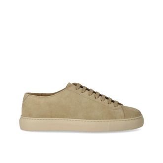 Doucal's Sneakers, male, Beige, Size: 12 US Suede Sneaker with Cotton Laces