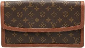 Louis Vuitton Pre-owned Clutches, female, Brown, Size: ONE SIZE Pre-owned Fabric Clutch