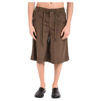 Andrea Ya'aqov Long Shorts, male, Brown, Size: L Long Shorts