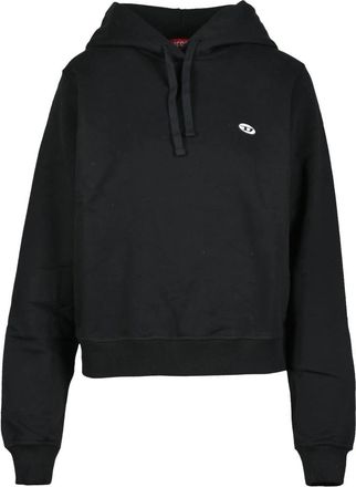 Diesel Sweatshirt - Dames - Hoodies - Zwart - M - Katoen - Hoodies & sweatvesten