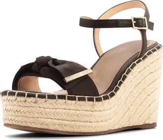 Ted Baker Womens Gia Heeled Sandal, Black Overflow, 7 UK