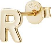 Adornia Initial 925 Sterling Silver Stud Earring in Gold-R at Nordstrom Rack