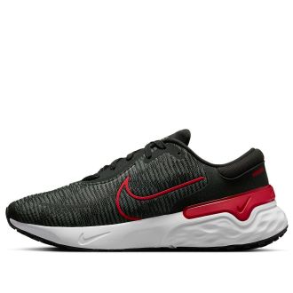 Nike Renew Run 4 Road Running Shoes Black University Red DR2677-003