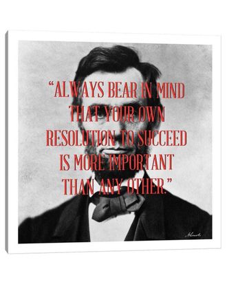 iCanvas Abraham Lincoln Quote By Unknown Artist Wall Art