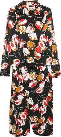 Marni Blusa a fiori - Nero