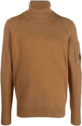 C.P. Company Sweatshirts & Hoodies - Heren - Coltruien - Bruin - L - Katoen - Truien & Vesten