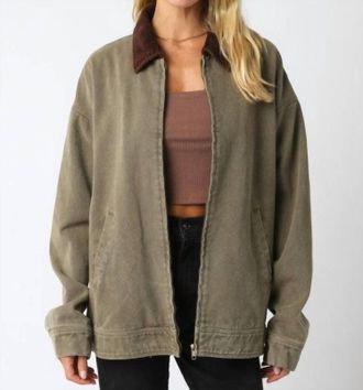 Olivaceous Elliott Barn Jacket In Olive