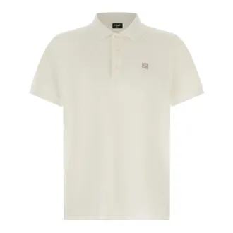 Fendi Heren, Tops, Wit, Maat: XL Katoen