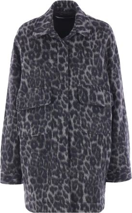 Federica Tosi Cappotto con stampa - Grigio