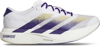 adidas Mens adidas adiZero Evo SL - Running Shoes White/Team Purple Size 10.0