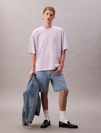 Calvin Klein Marc Hundley Camiseta holgada con gr&aacute;fico Pride Lovers In