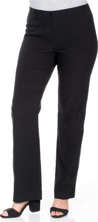 Sheego Webhose SHEEGO, Damen, Gr. 40, Normalgr&ouml;ssen, schwarz, 70% Viskose, 25% Polyamid, 5% Elasthan, unifarben, Hosen Webhose