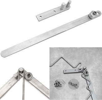 OEM Dobladora Manual De Tubos Para Barras Planas, Tubos Redondos Y Cuadrados De 1 A 6 Mm. Herramienta De Doblado De Acero Inoxidable Con Mango De 340 Mm. 