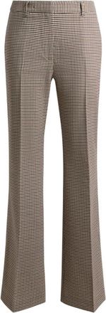 Etro Pantaloni svasati a quadretti - Marrone