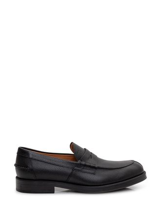 Tod's Black Leather Loafers