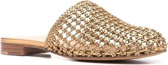 Ferragamo Ellas Knotted Leather Mule