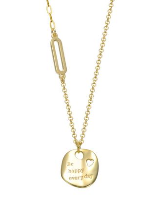 Rachel Glauber 14K Plated Pendant Necklace