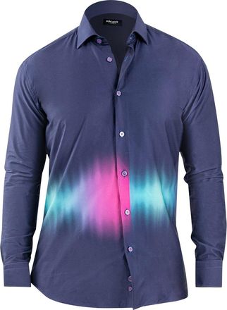 Maceoo Mens Fibonacci Aurora Cotton Sport Shirt