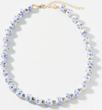 Simons Womens Floral-bead necklace