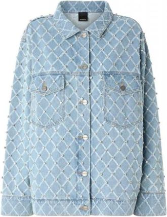 Pinko Pinko, Jassen, Dames, Blauw, S, Denim, Denim Jacket