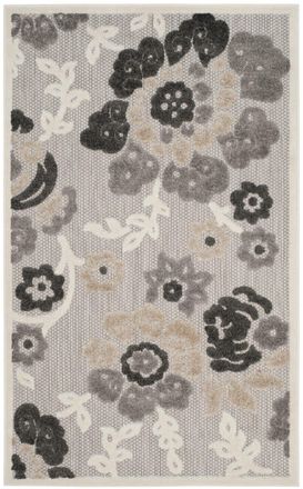 Safavieh Alfombra tradicional de polipropileno gris, 122 x 183 cm