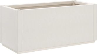 vidaXL Jardinera Pp Blanco 80x36x35 Cm Vidaxl