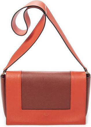 Celine Pre-owned Womens Medium Frame Crossbody Shoulder Bag - Orange - One Size