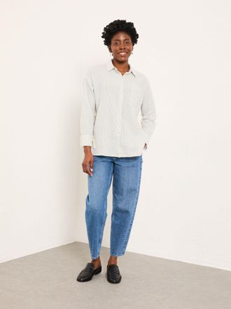 Fat Face FatFace Skyla Ivory Petite Stripe Shirt