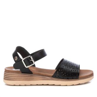 Xti Womens Low Wedge Sandals In Black