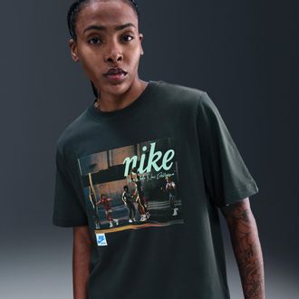 Nike Womens Basketball T-Shirt in Green | HV7004-390