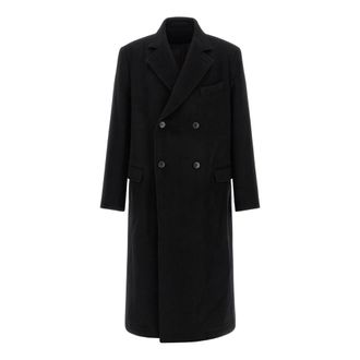 Mfpen Conference Double-Breasted Coat - Heren - Mantel - Zwart - L - Wol - Jassen