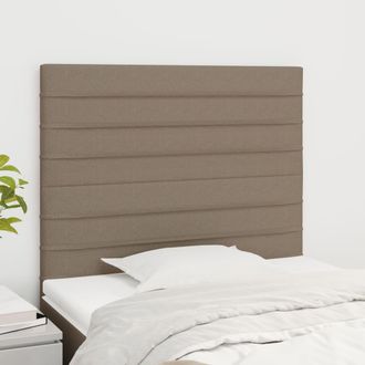 vidaXL Cabeceros 2 Unidades De Tela Gris Taupe 100x5x78/88 Cm Vidaxl