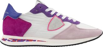 Philippe Model Sneakers, female, Multicolor, 4 UK, Lace-Up Womens Trainers Suede Leather