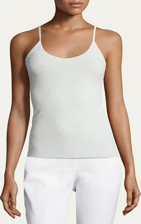Lafayette 148 New York Mesh Jersey V-Neck Tank