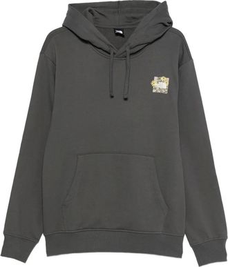 The North Face graphic-print hoodie - Grey