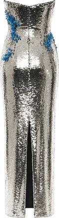 Monique Lhuillier Womens Dress Sequin Multicolour
