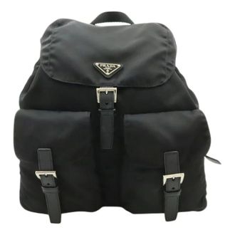 Prada Pre-owned Zaino con logo a triangolo in nylon e pelle - - Pre-owned - Donna - Nero - ONE SIZE
