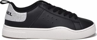 Diesel Black Silver Bold Rubber Sneakers