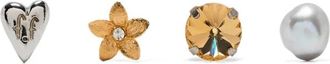Forte_Forte Elegante Set van 4 Oorbellen - Dames - Oorbellen - Veelkleurig - ONE Size - Accessoires