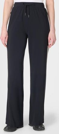 Sweaty Betty Explorer Side Stripe Wide Leg Pants in Black at Nordstrom, Size X-Large