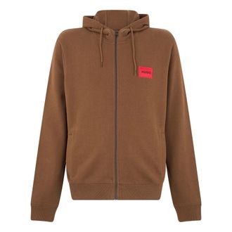 HUGO BOSS Sudadera con cremallera Daple - Sweatshirts & Hoodies - Hombre - Marr&oacute;n - 2XL