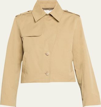 Frame Denim Short Trench Jacket