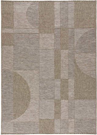 Atticgo Alfombra exterior beige/topo 126x190 cm