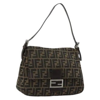Fendi Pre-owned Shoulder Bags, female, Brown, Size: ONE SIZE Pre-owned Vintage Shoulder Bag