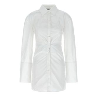 Rotate Rotate Birger Christensen, Dames, Jurken, Wit, Maat: XS Katoen